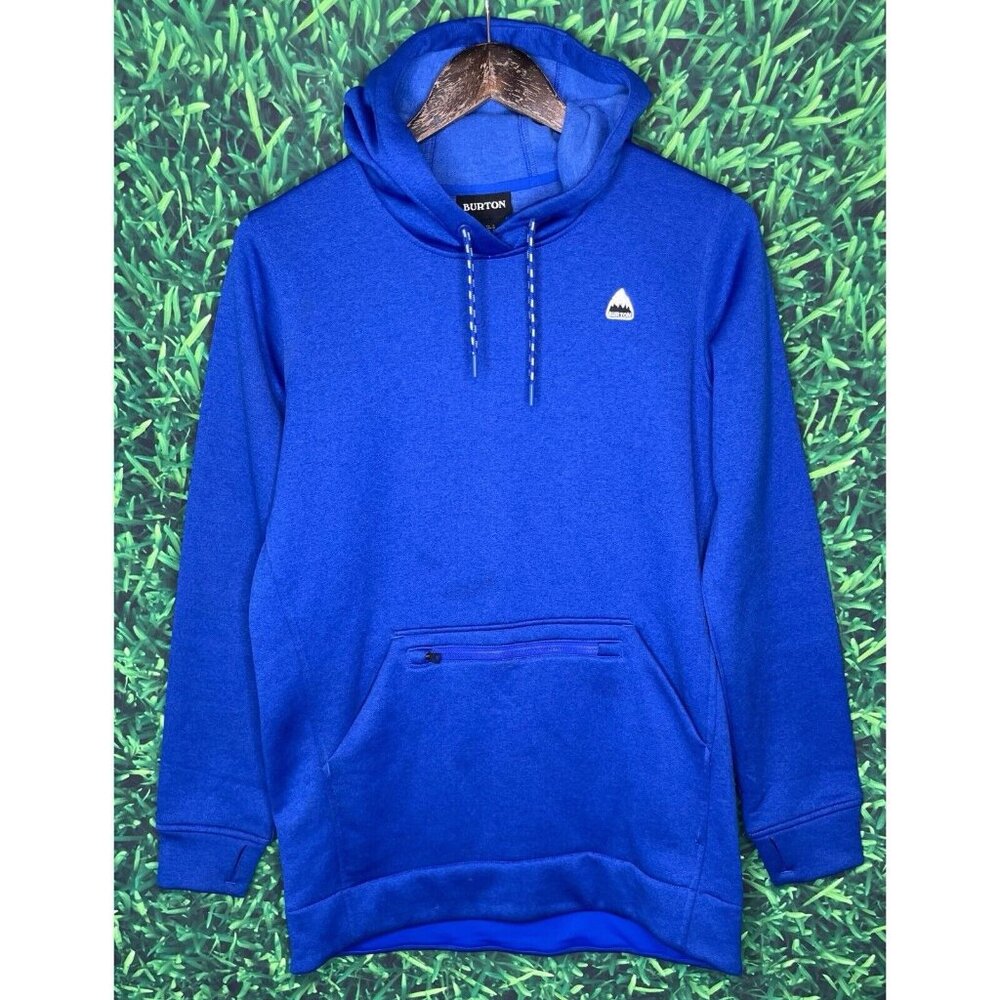 Burton Oak Long Pullover Hoodie Sweatshirt Cobalt Blue Women’s Small Outdoor